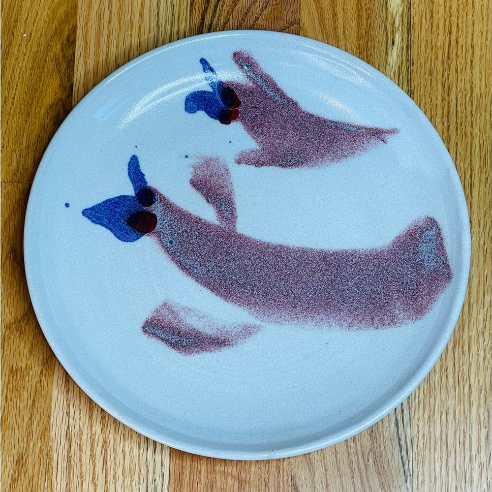 Pottery Plate - Sea Life Design
